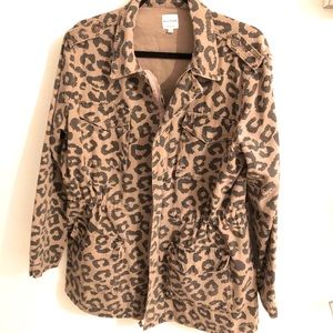 Leopard utility jacket